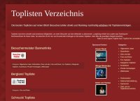 Toplistenverzeichnis Toplistenverzeichnis
